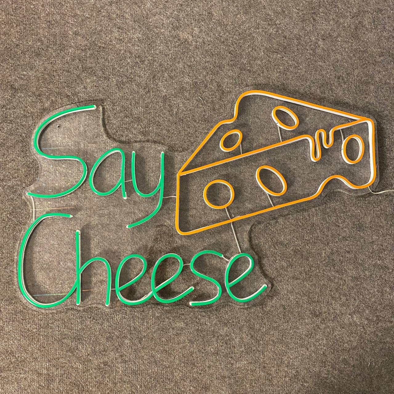 Say Cheese Neon Signs Long-lasting Wall Lights Decor