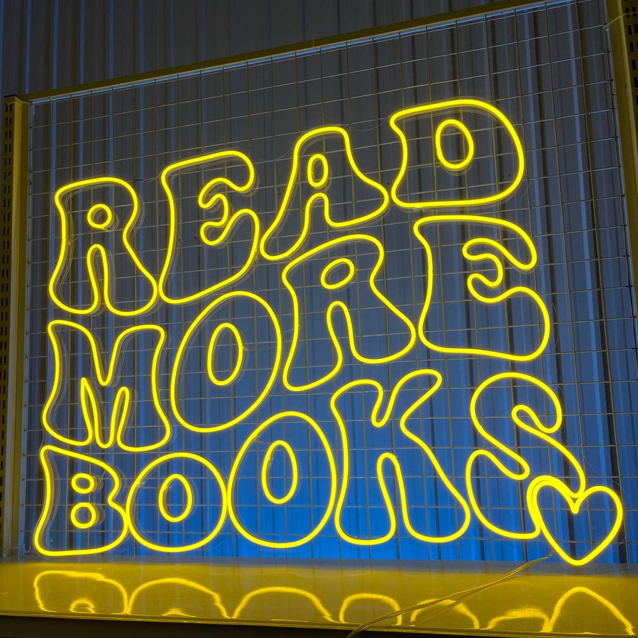 Read More Book Neon Sign Book Shop Long-lasting Wall Decor