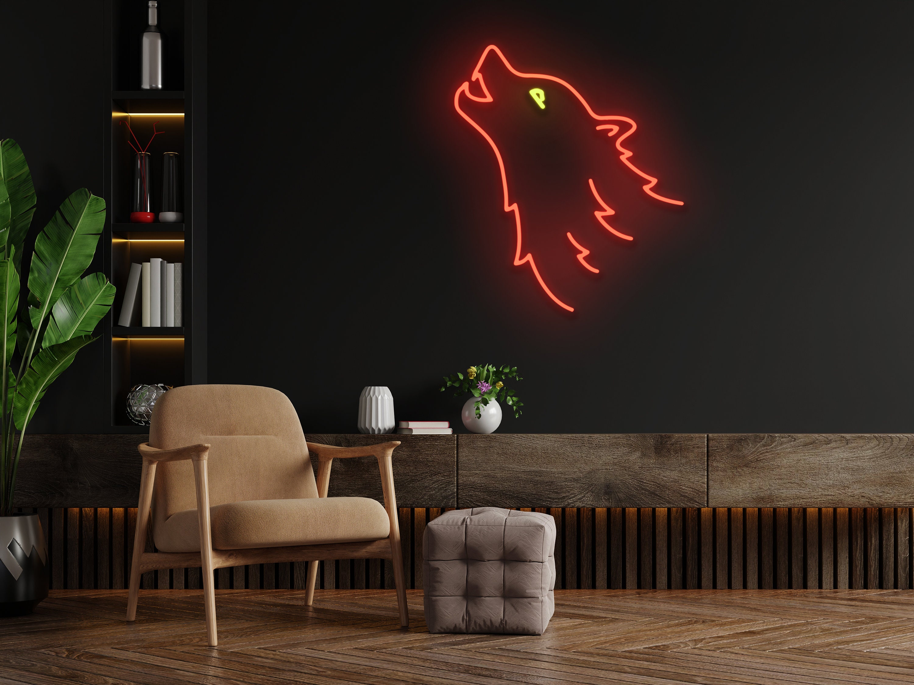 Wolf Neon Sign Wall Decoration Gift