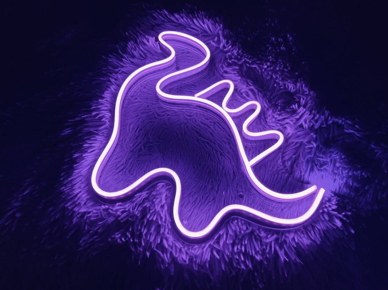 Dinosaur Neon Sign Animal Art Wall Decor