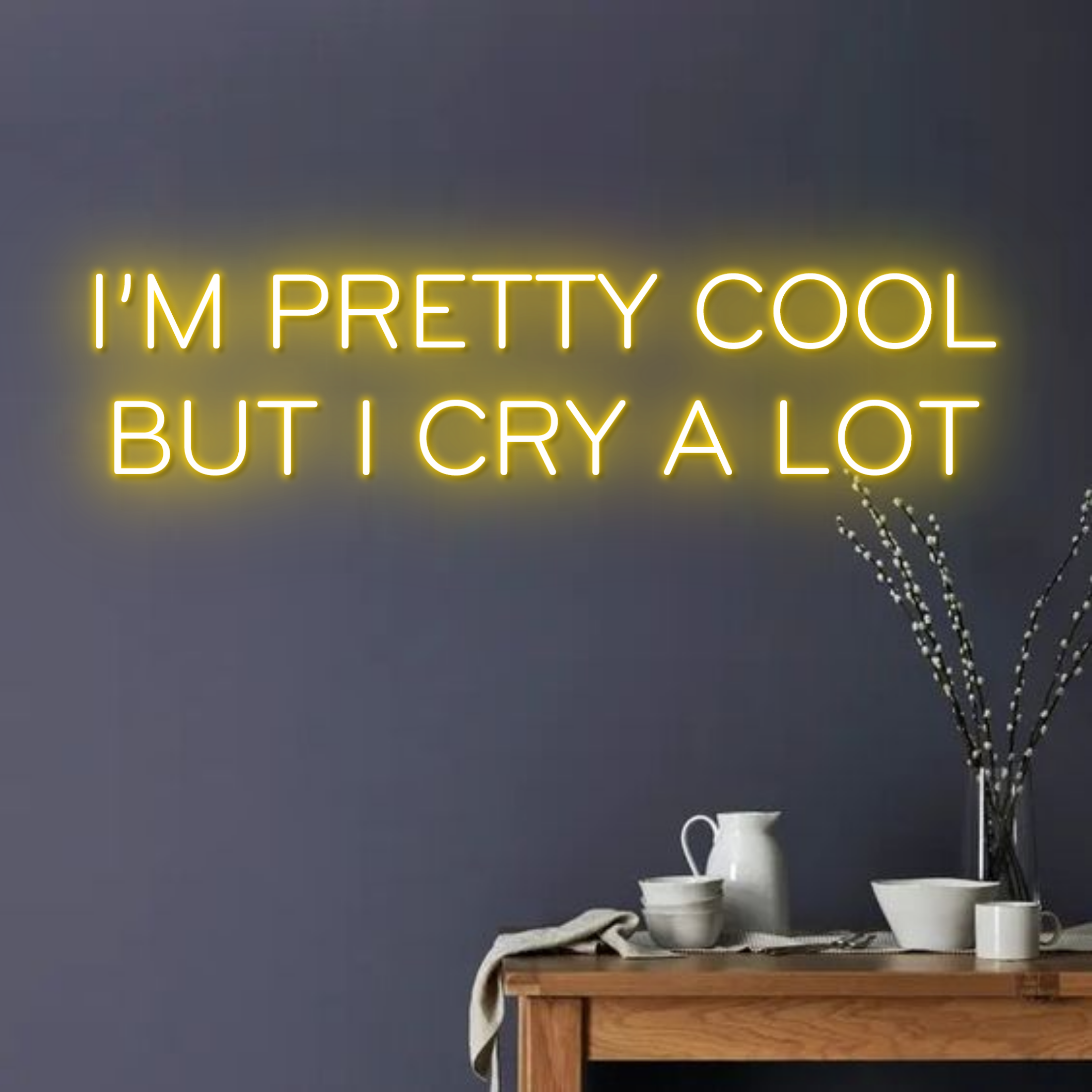 I'm Pretty Cool Neon Sign Long-lasting Wall Art Light Decor