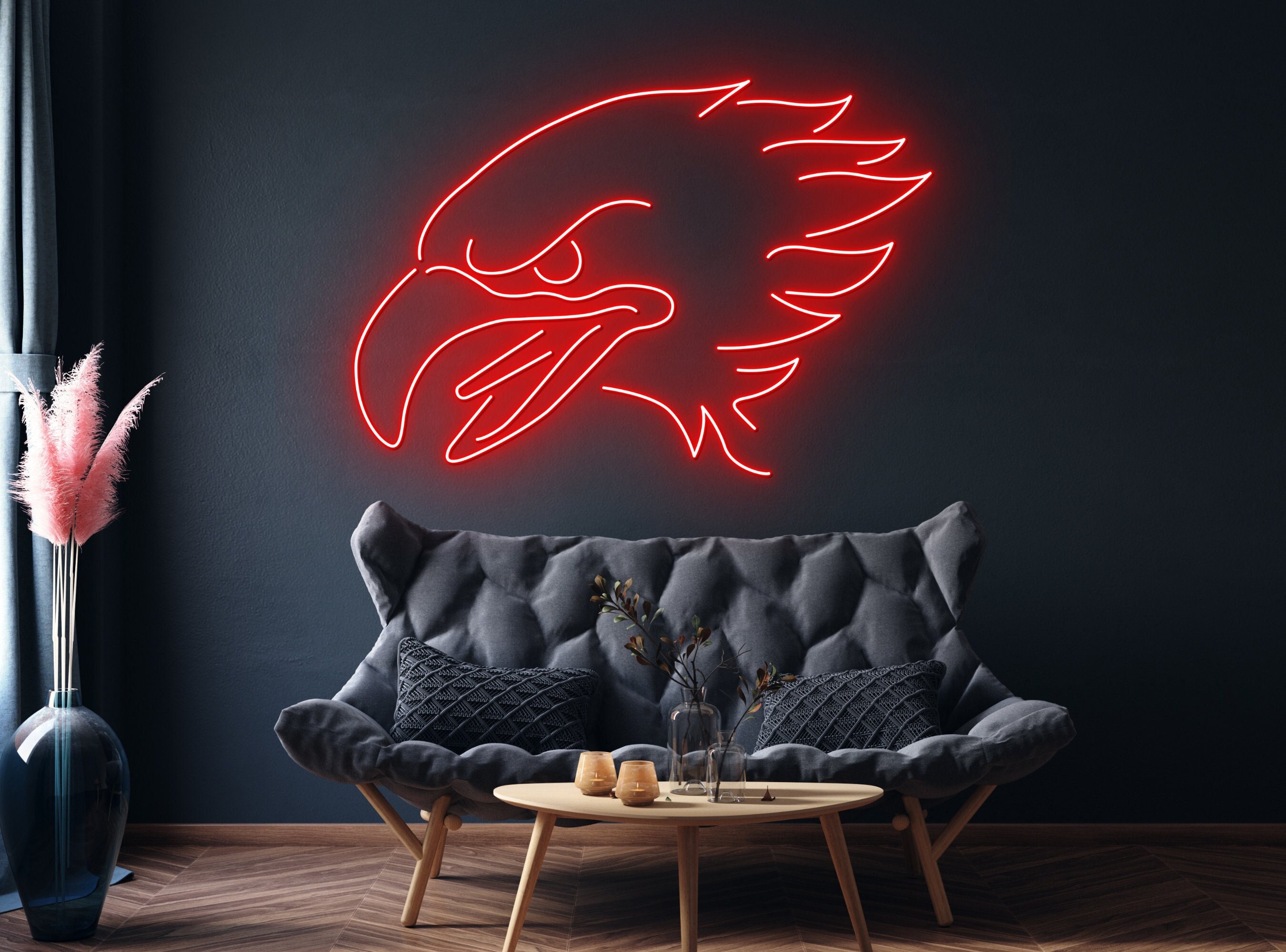 Head Eagle Neon Sign Wall Decor