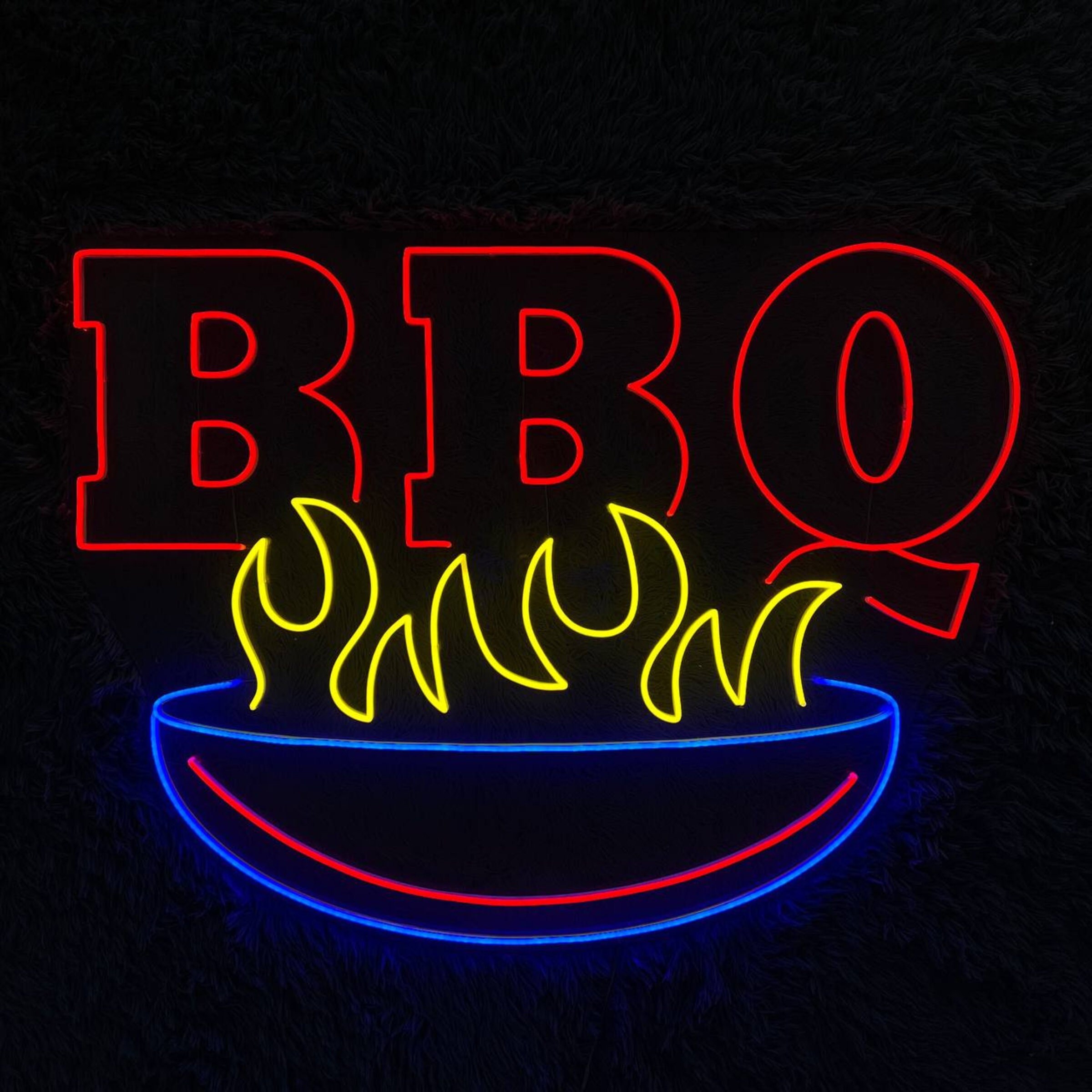 BBQ Restaurant Neon Sign