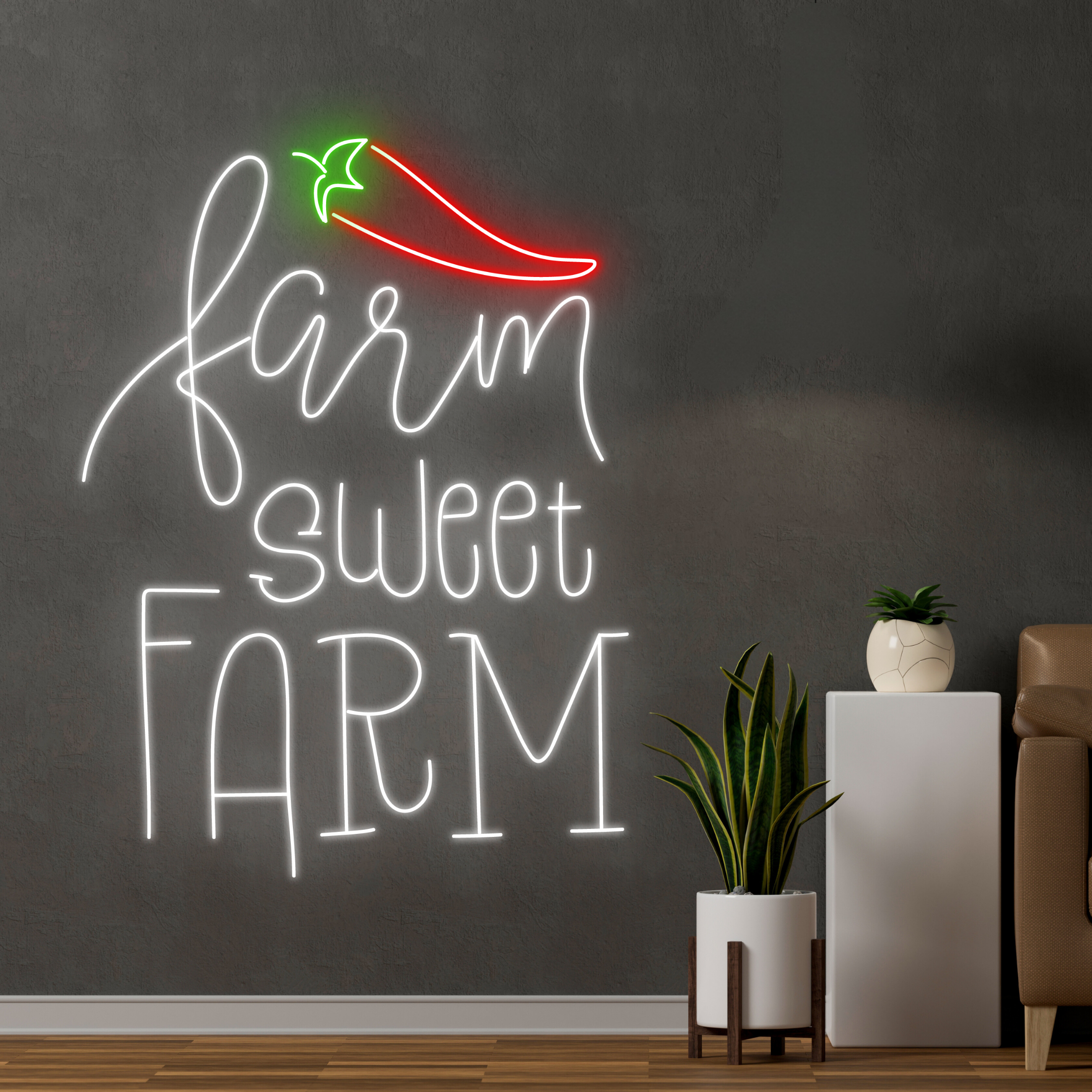 Farm Sweet Farm Neon Signs Farm Wall Lights Decor