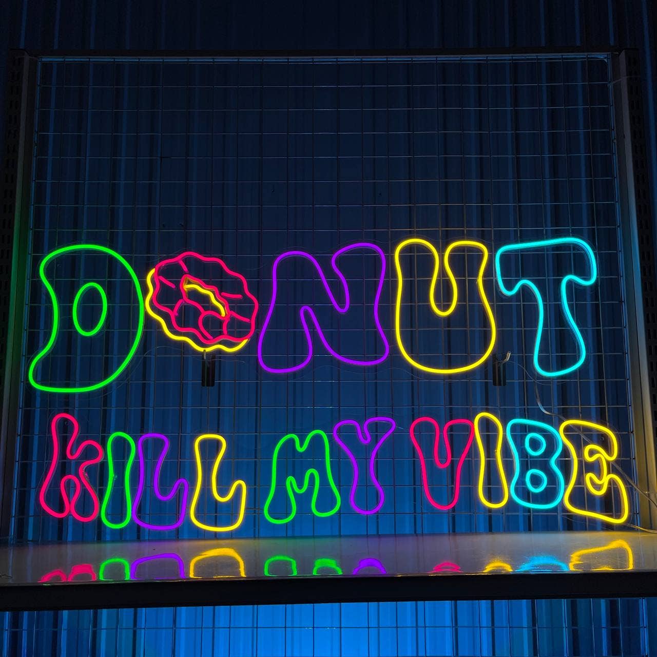 Donut Kill My Vibe Neon Signs Donut Bakery shop Wall Decor