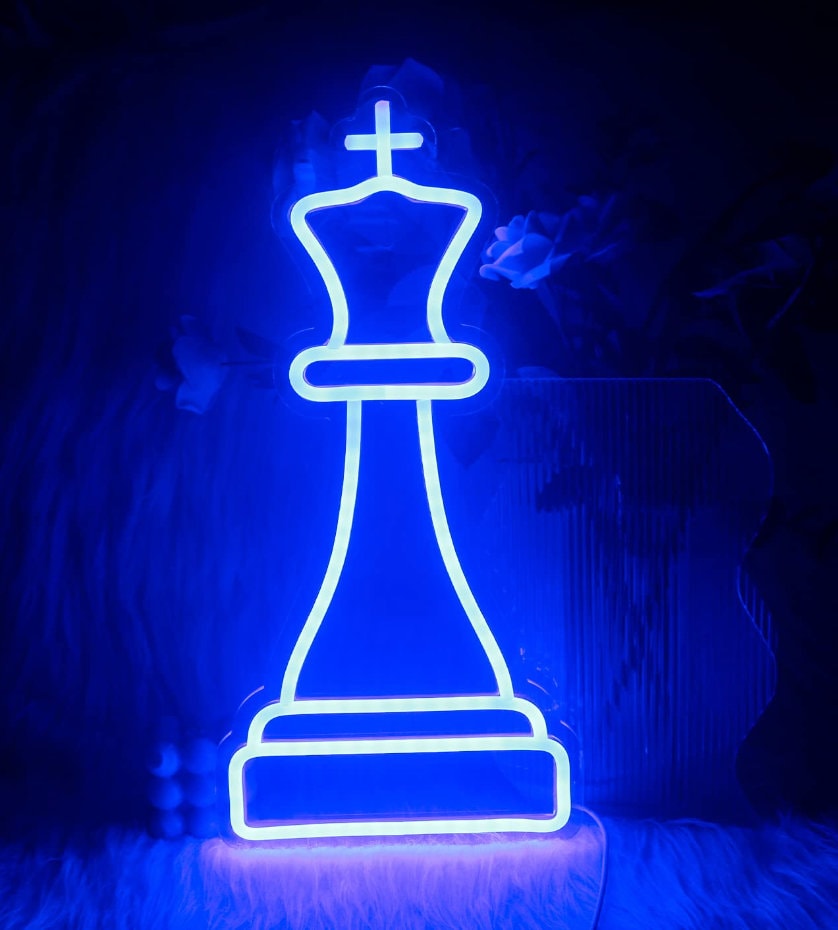 Chess Queen Neon Signs Holiday Decor
