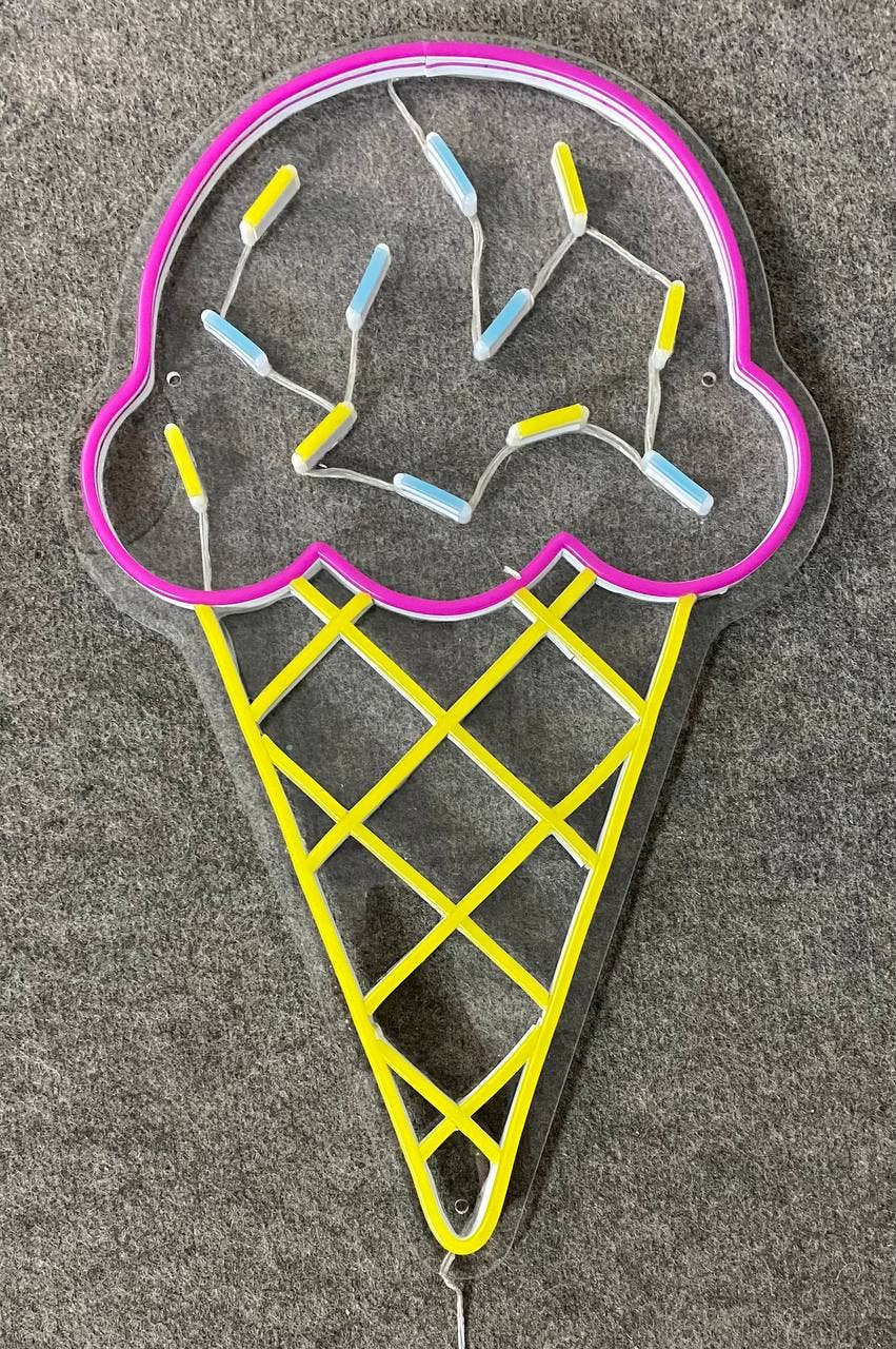 Ice Cream Neon Sign Ice Cream Parlor Sign Decor