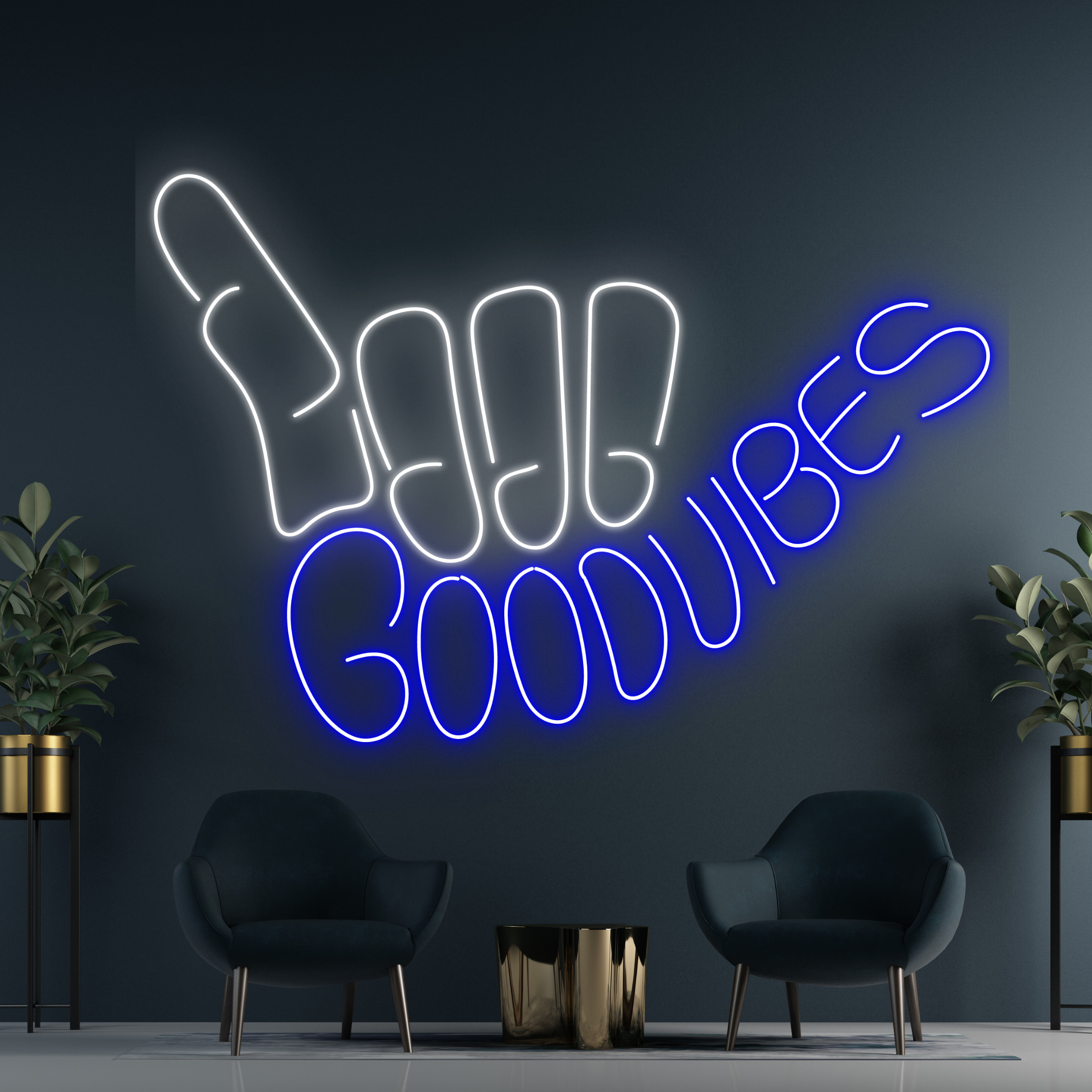 Goodvibes Neon Sign Party Wall Decor Long-lasting