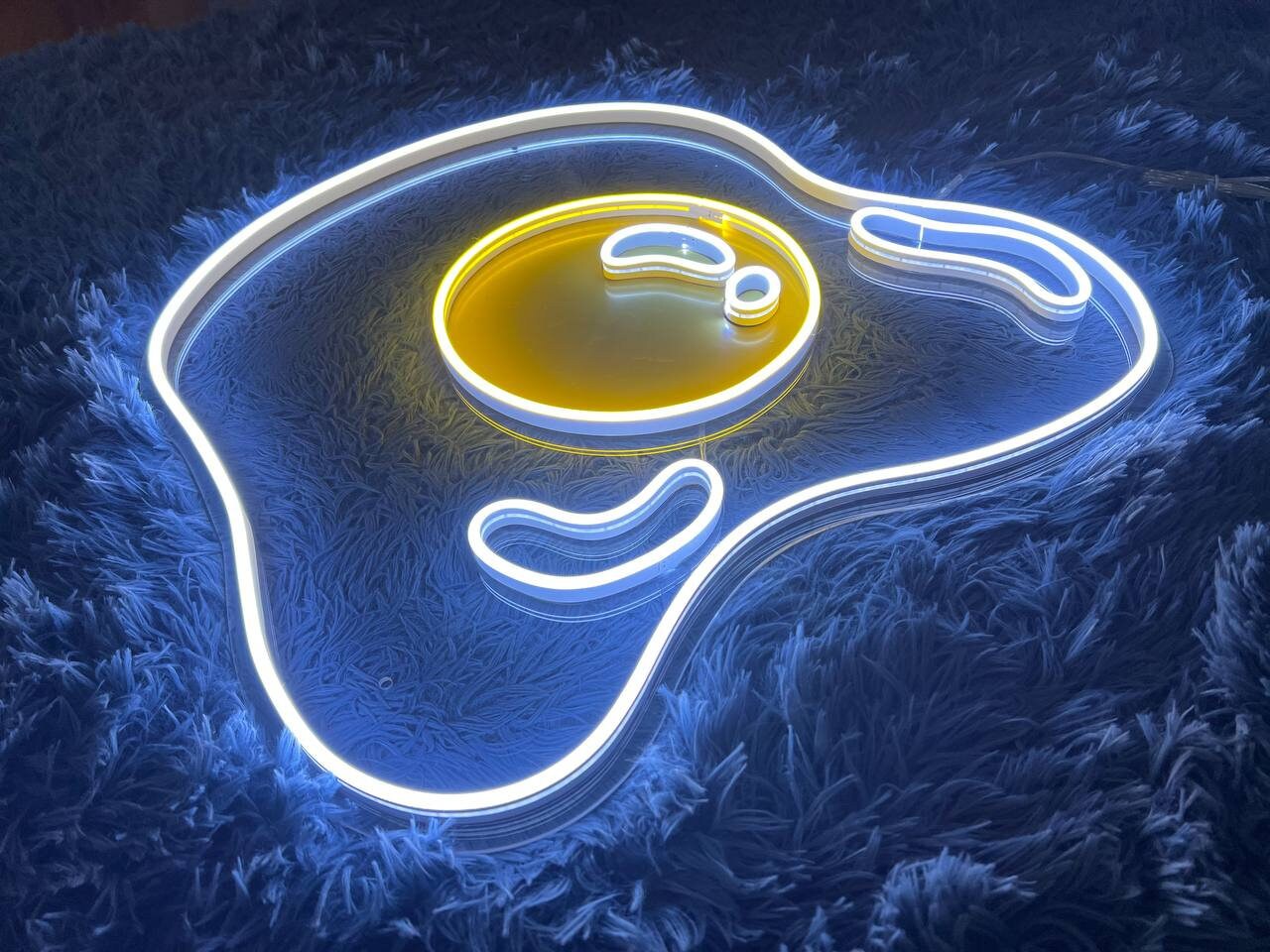 Fried Egg Neon Sign Restaurant Wall Decor