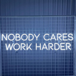 Nobody Cares Work Harder Neon Sign Long-lasting Wall Decor