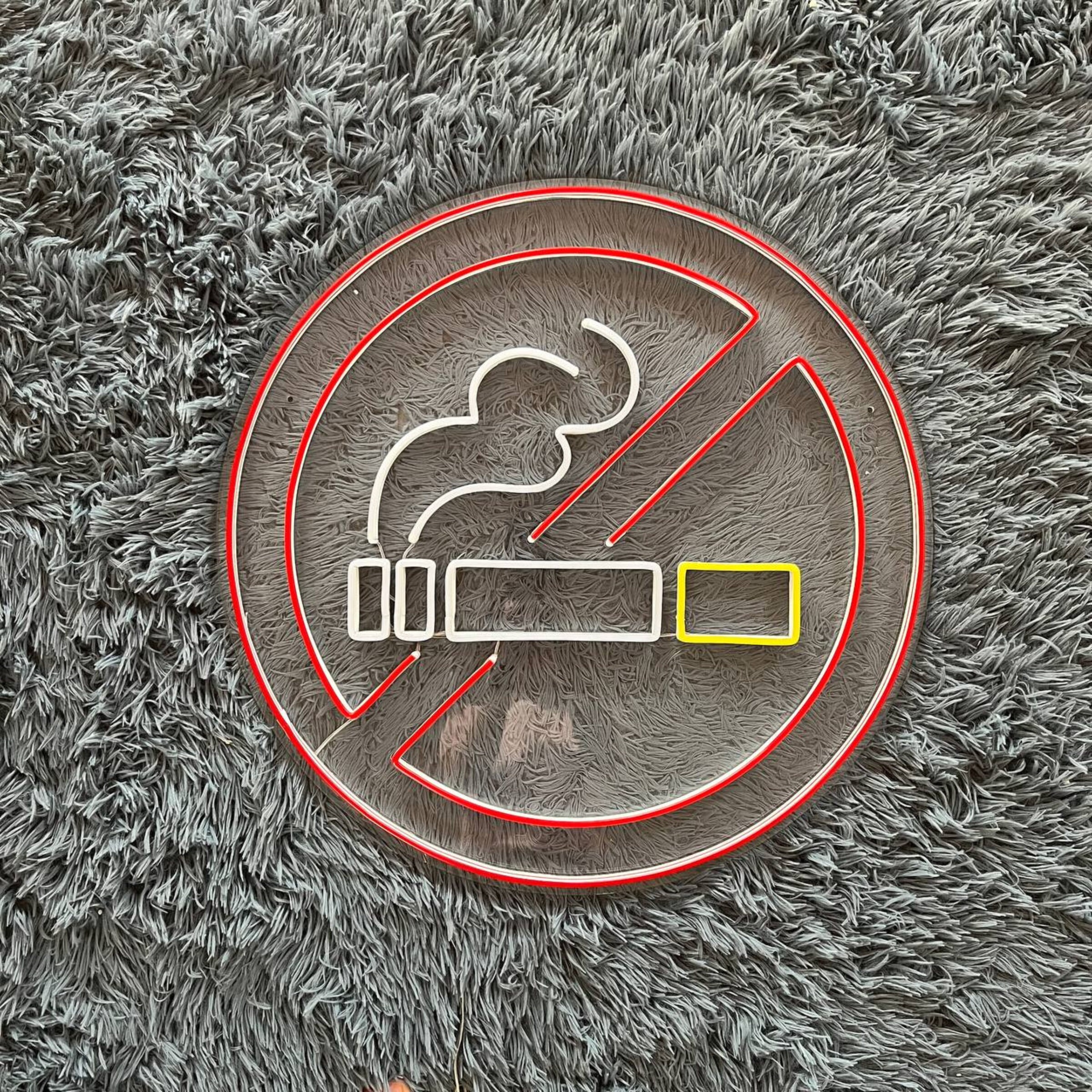 No Smoking Area Neon Signs Decor Signage