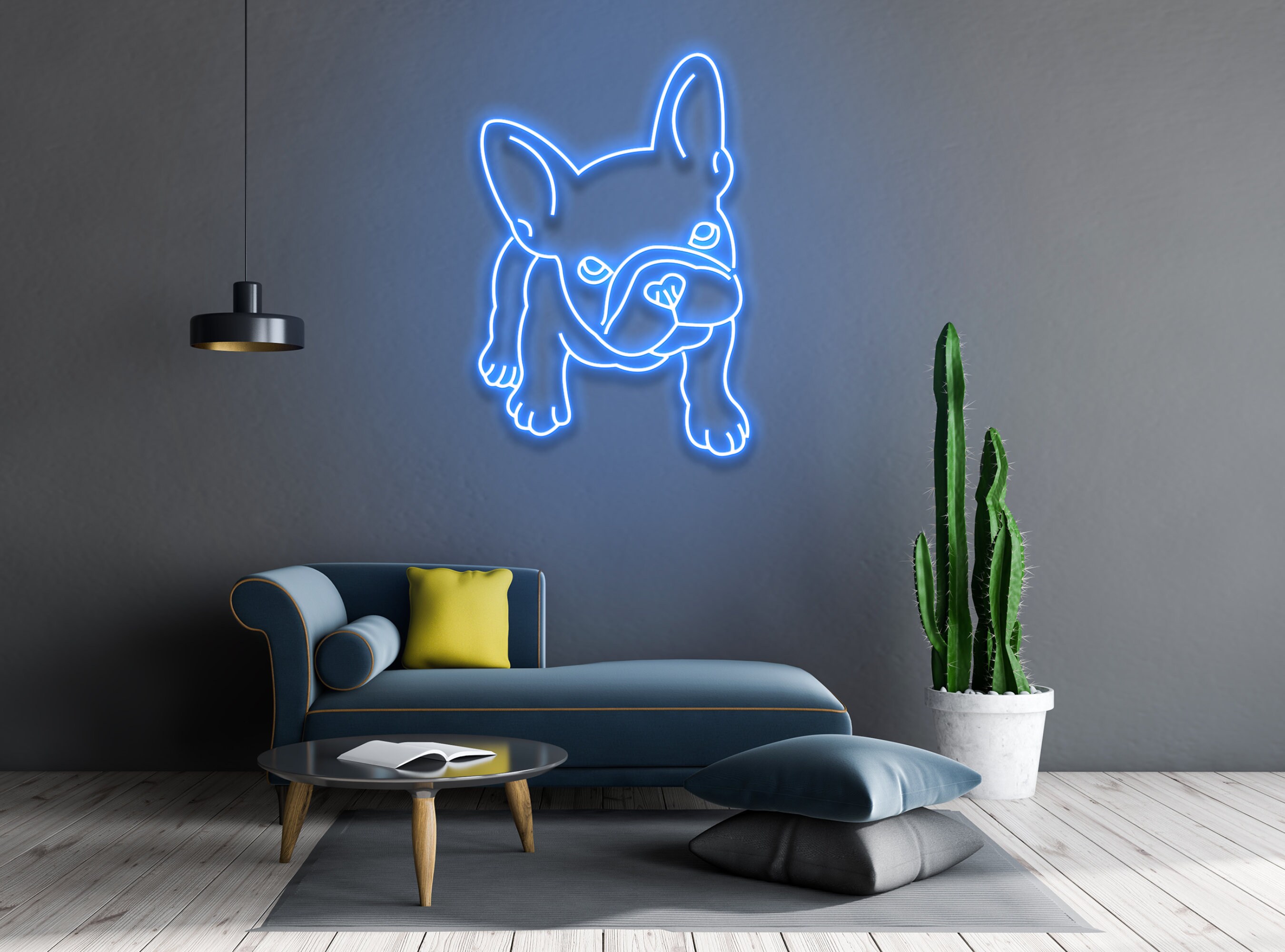 Pug French Bulldog Neon Sign