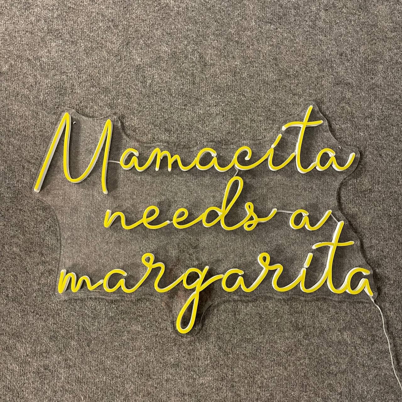 Mamacita Needs A Margarita Neon Sign Wall Art Decor