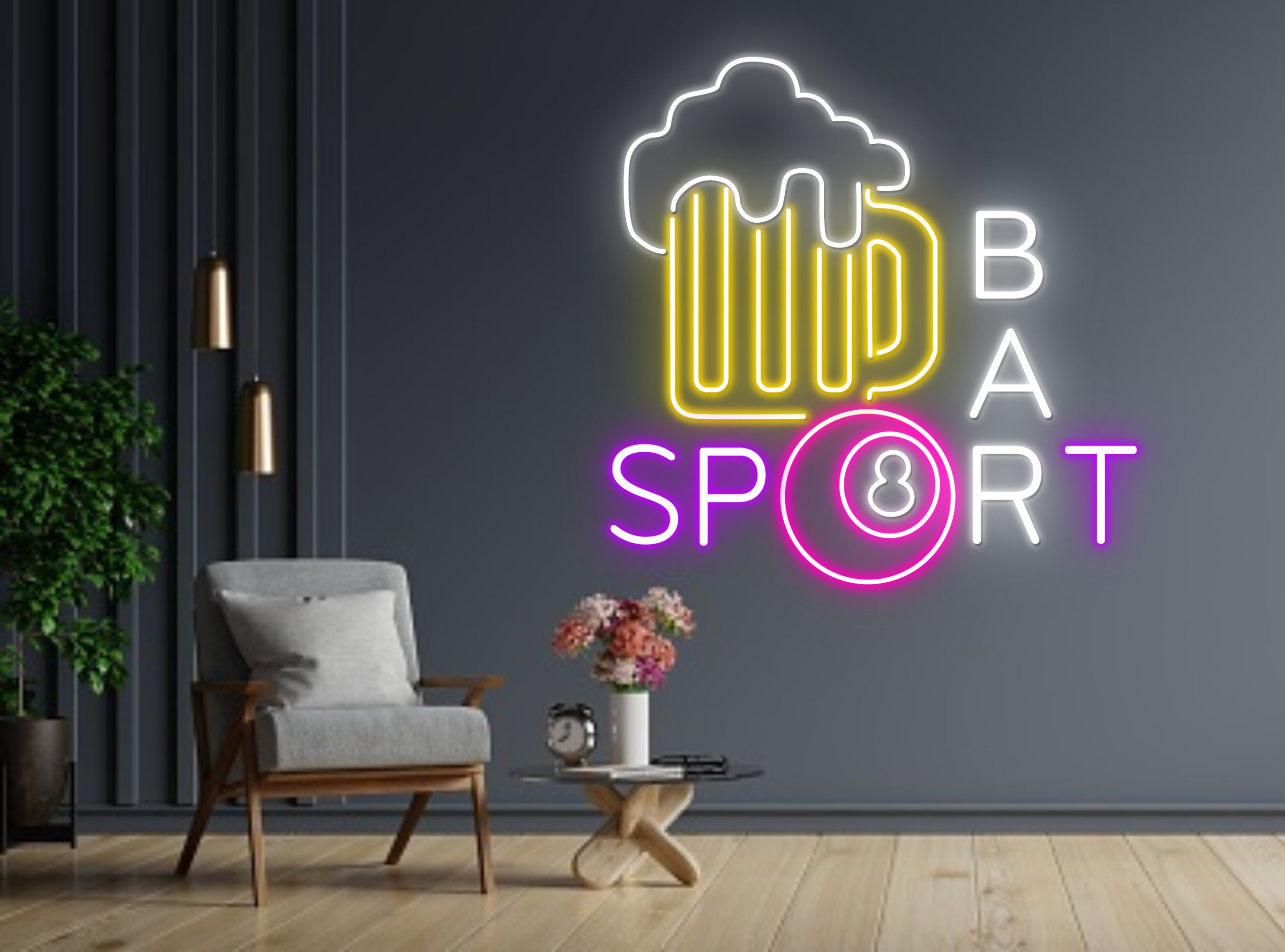 Custom Beer Sport Glass Beer Wall Decor