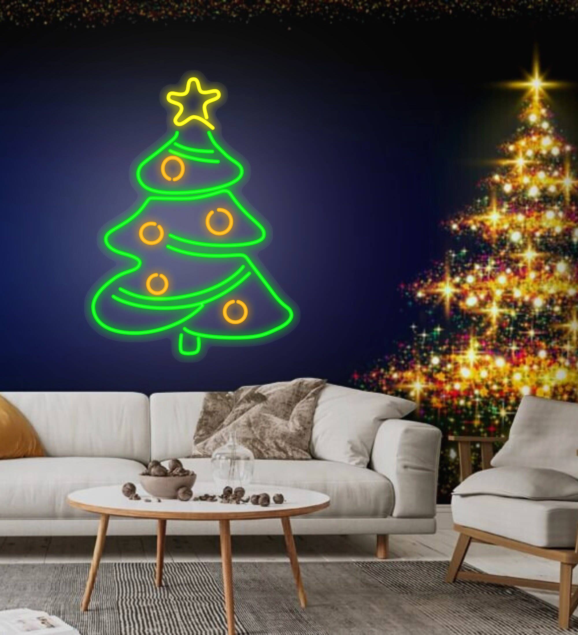 Christmas Tree Neon Signs Christmas Decor