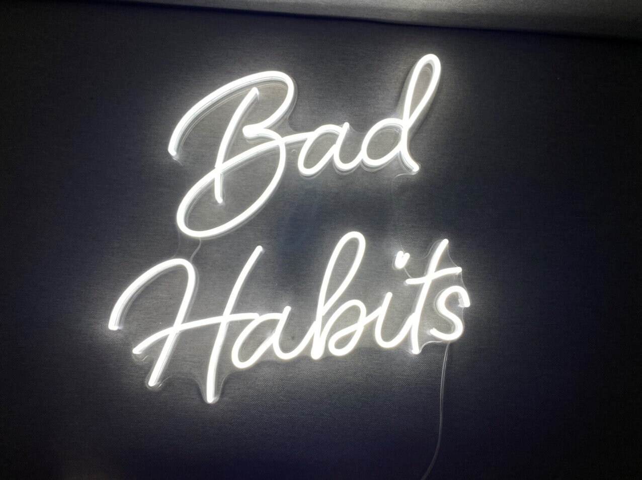 Bad Habits Neon Sign