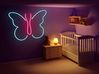 Butterfly Neon Sign Decoration Gift