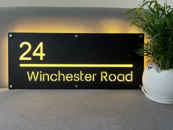 Custom House Number Sign