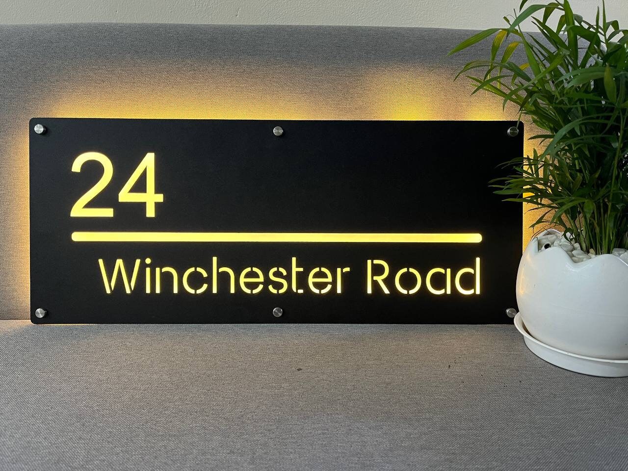 Custom House Number Sign