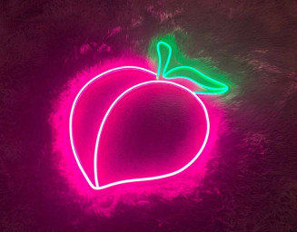 Peach Neon Sign Fruits Led Sign