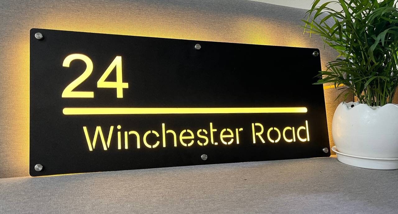 Custom House Number Sign