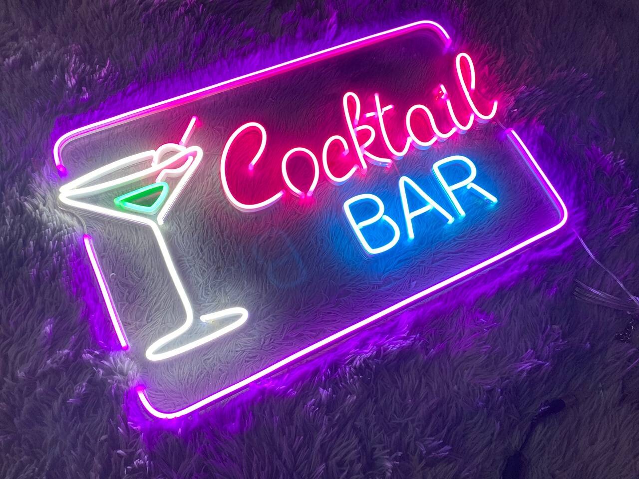 Cocktails Bar Neon Signs Decor Gift