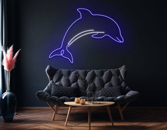 Dolphin Neon Sign Animal Art Sign Wall Decor