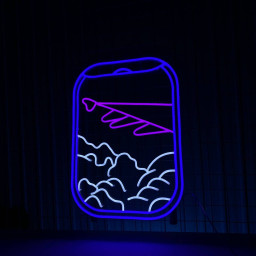 On The Air And Plane Window Neon Signs Shop Store Decor