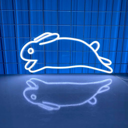 Rabbit Neon Sign Animal Wall Art Decor