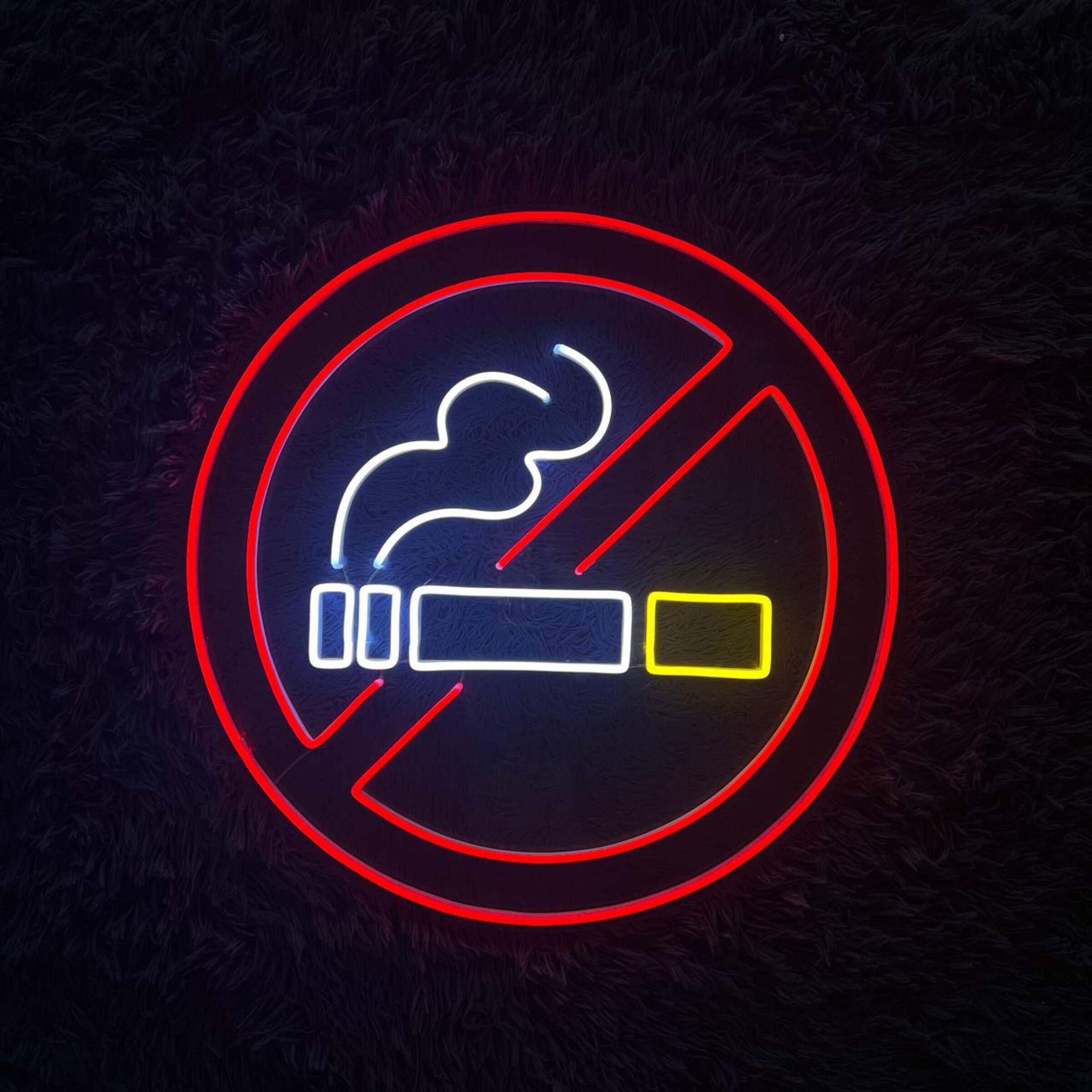 No Smoking Area Neon Signs Decor Signage
