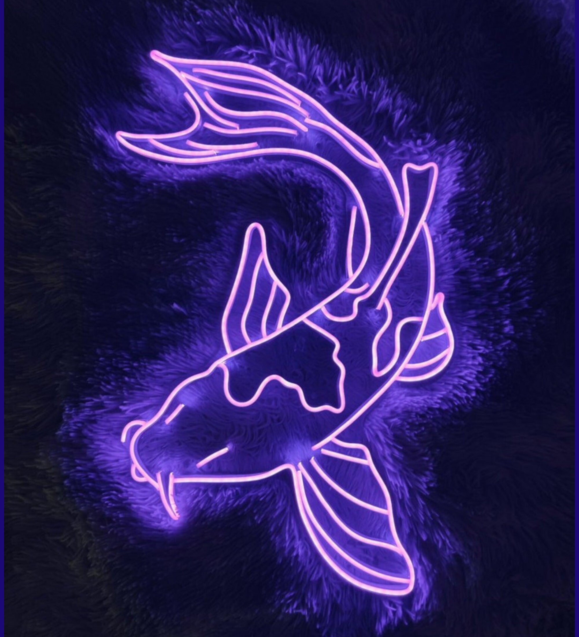 Koi Fish Neon Sign Wall Art Decor