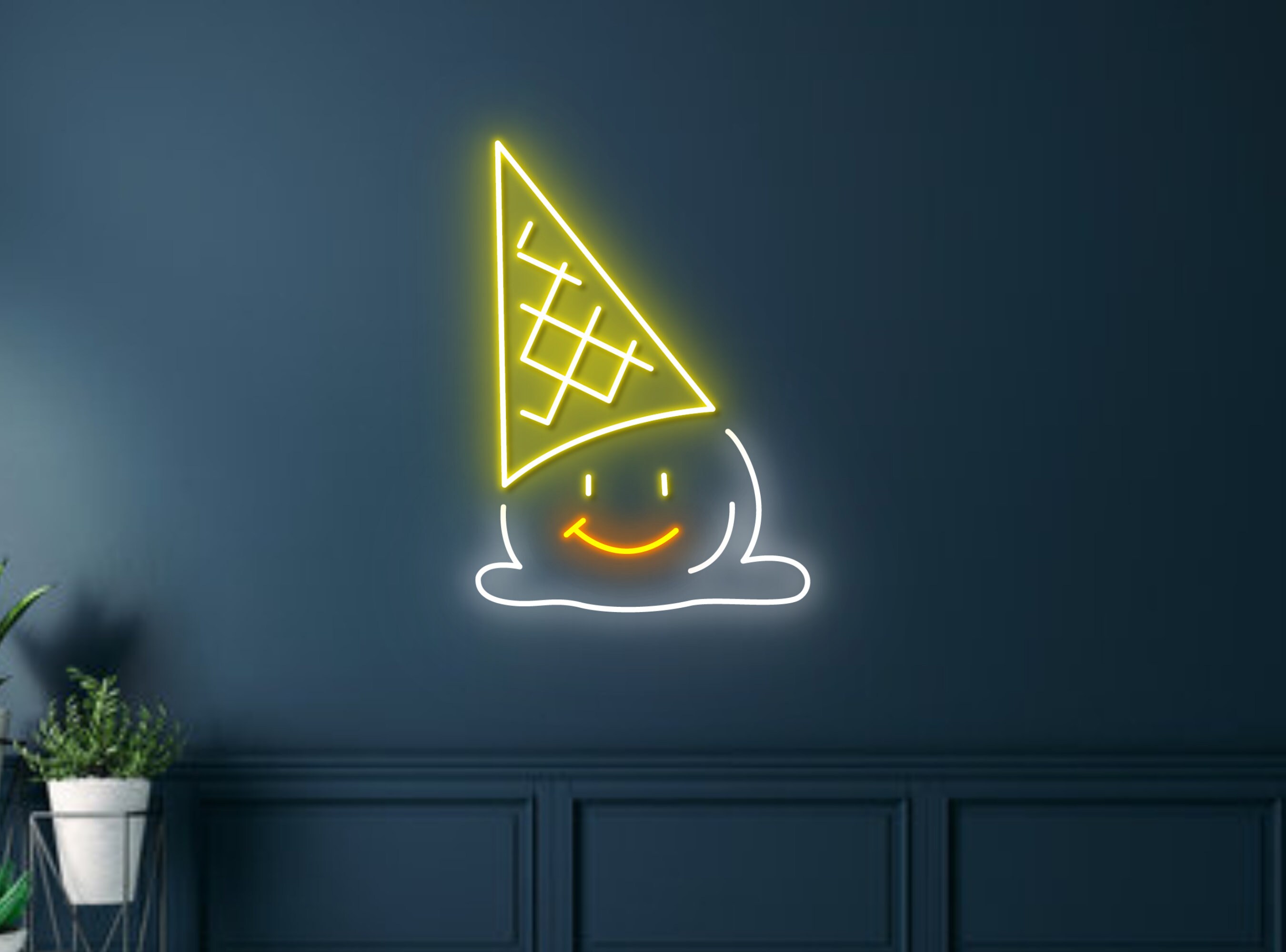 Ice Cream Smile Neon Sign