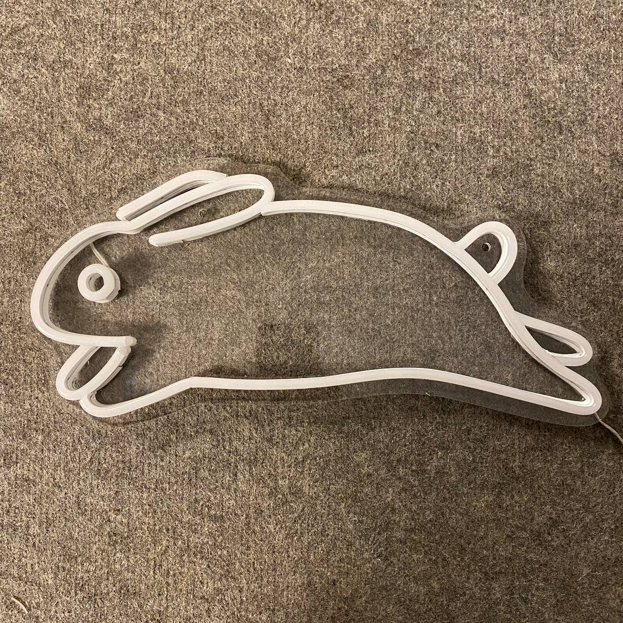 Rabbit Neon Sign Animal Wall Art Decor
