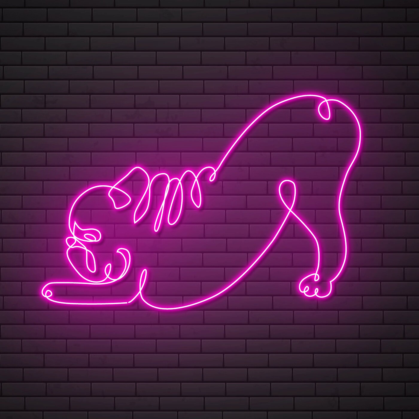 French Bulldog Neon Sign Wall Decor