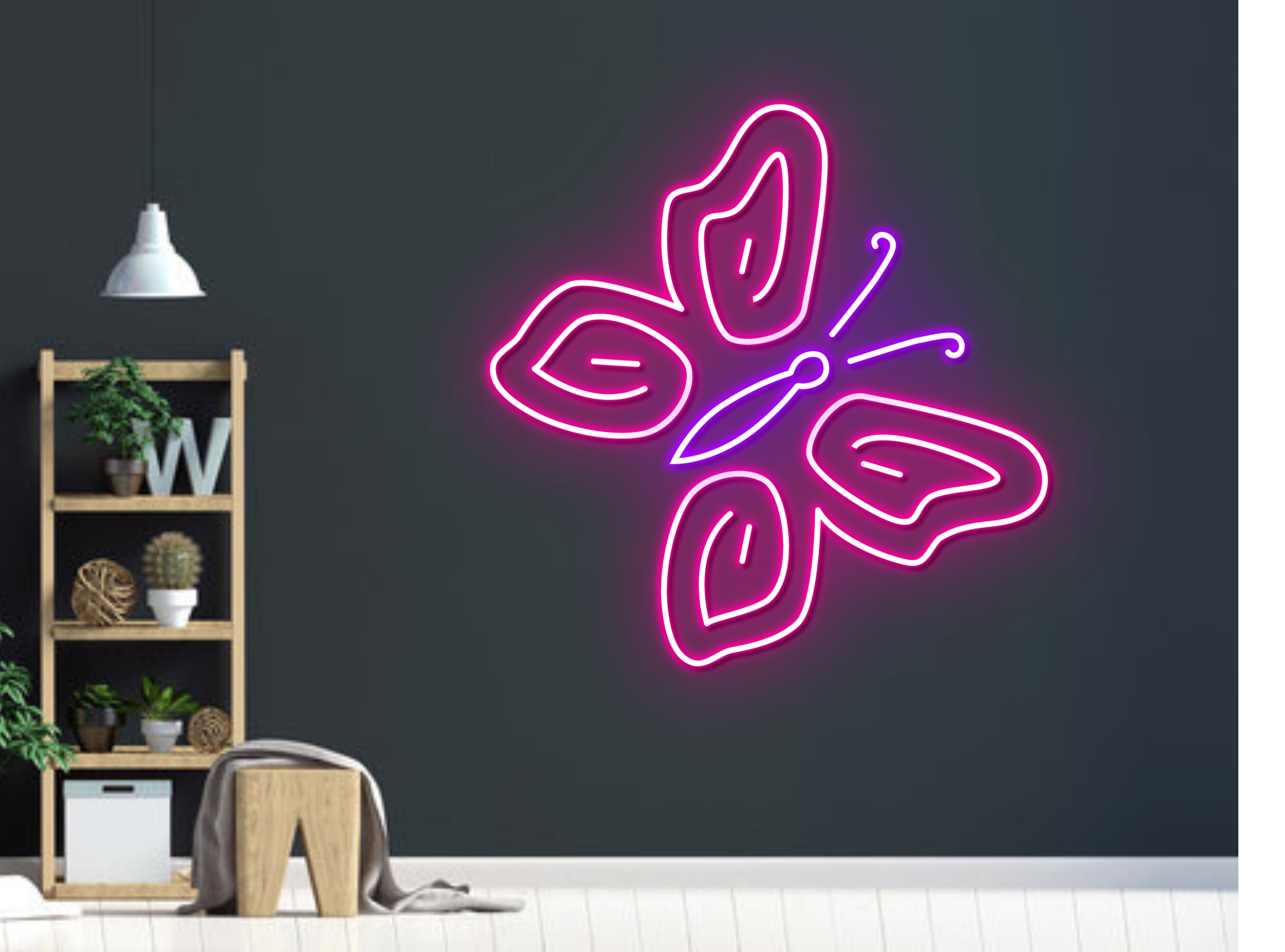 Butterfly Neon Sign Wall Art Signage