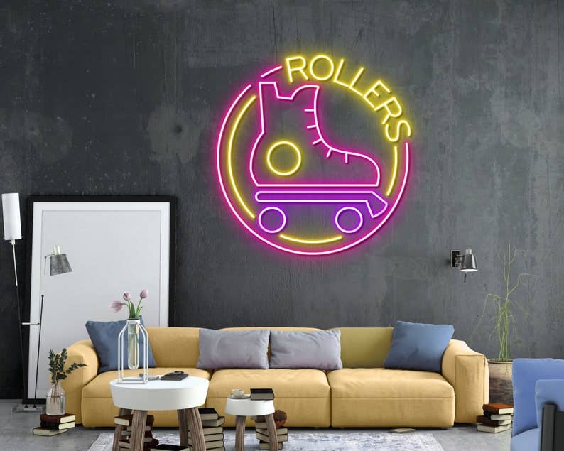 Roller Skates Neon Sign