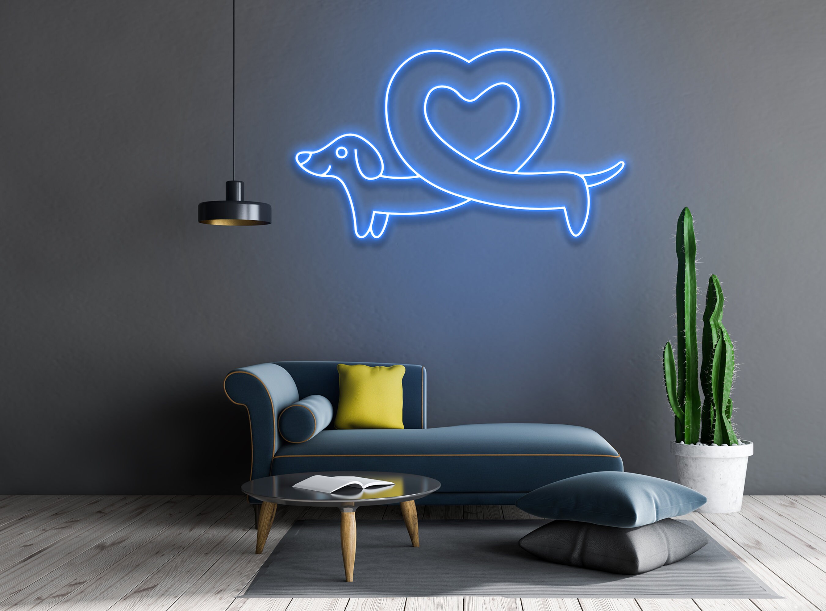 Sausage Dog Neon Sign Wall Decor Gift