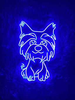 Yorkshire Terrier Dog Neon Sign