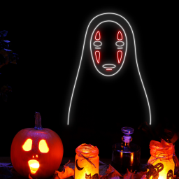 No Face Kaonashi Neon Sign Halloween Long-lasting LED Sign