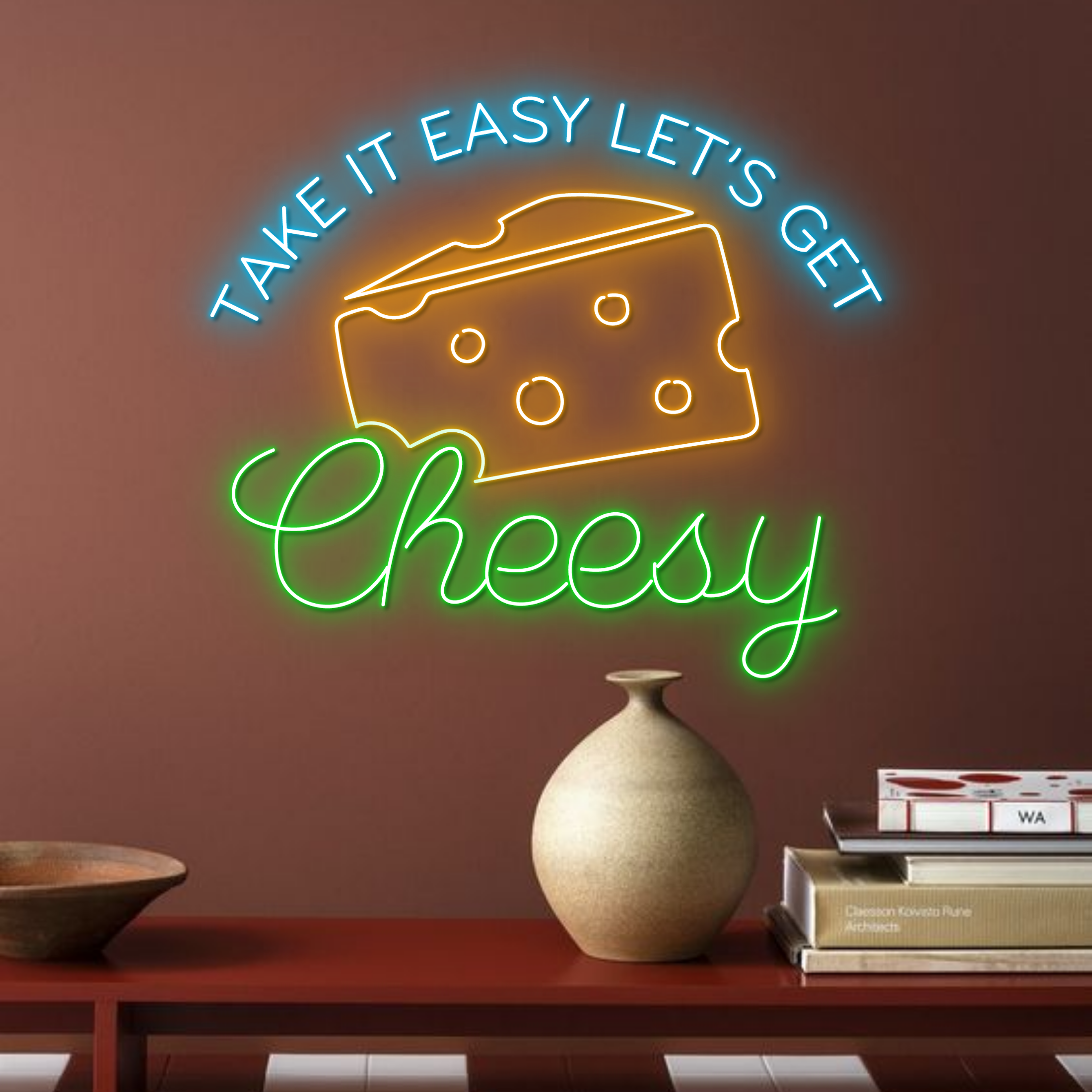 Cheesy Neon Signs Cheese Store Long-lasting Wall Decor
