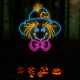 Scarecrow Neon Signs Halloween Long-lasting Lights Decor