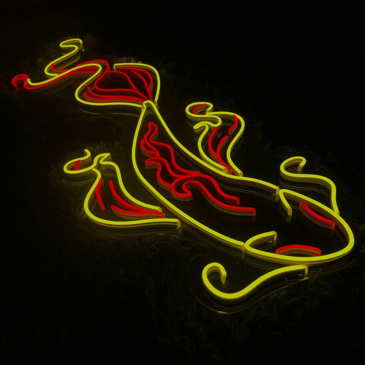 Koi Fish Neon Sign Hanging Sign Wall Art