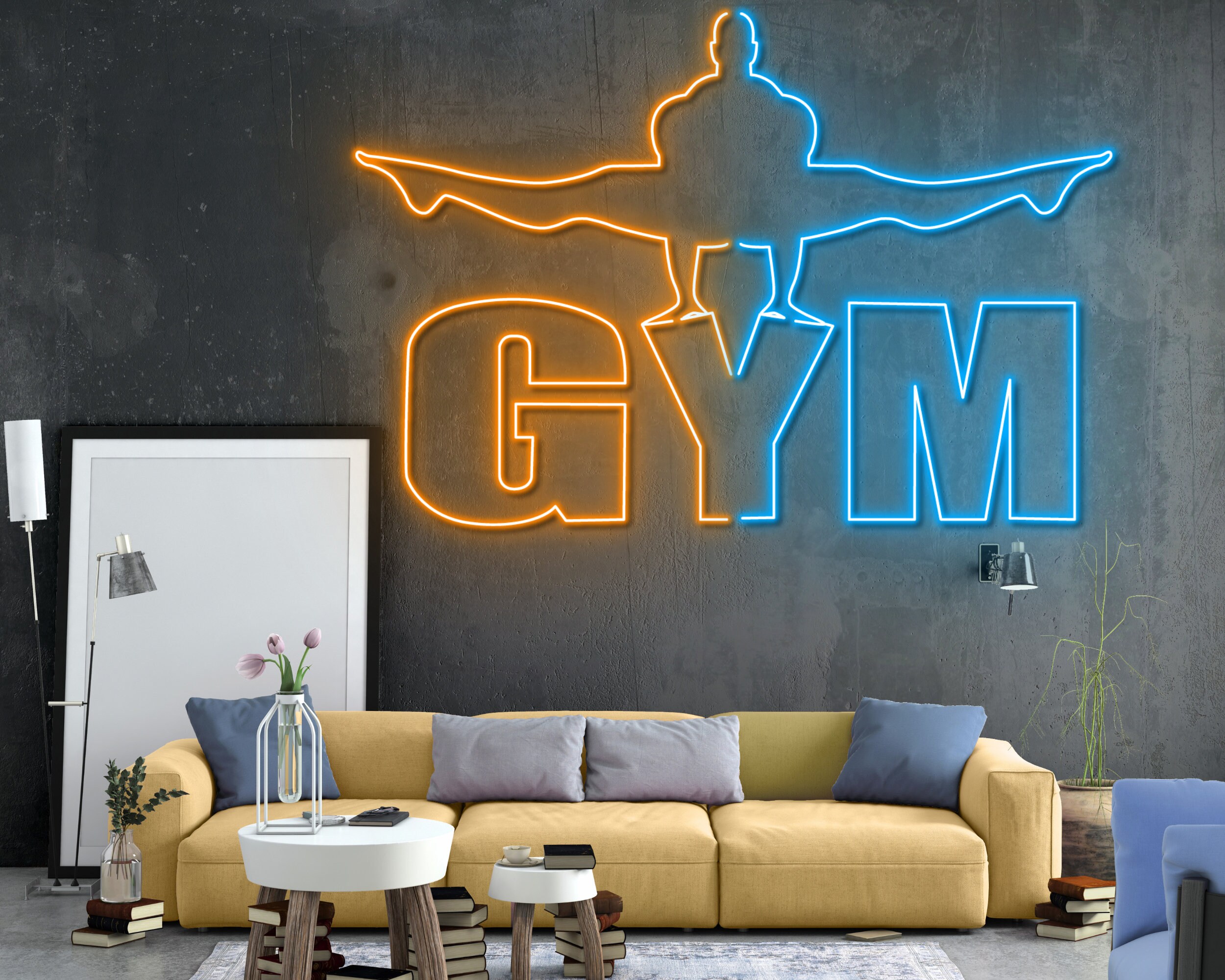 Male Gymnastics Neon Sign Gymnast Name Sign