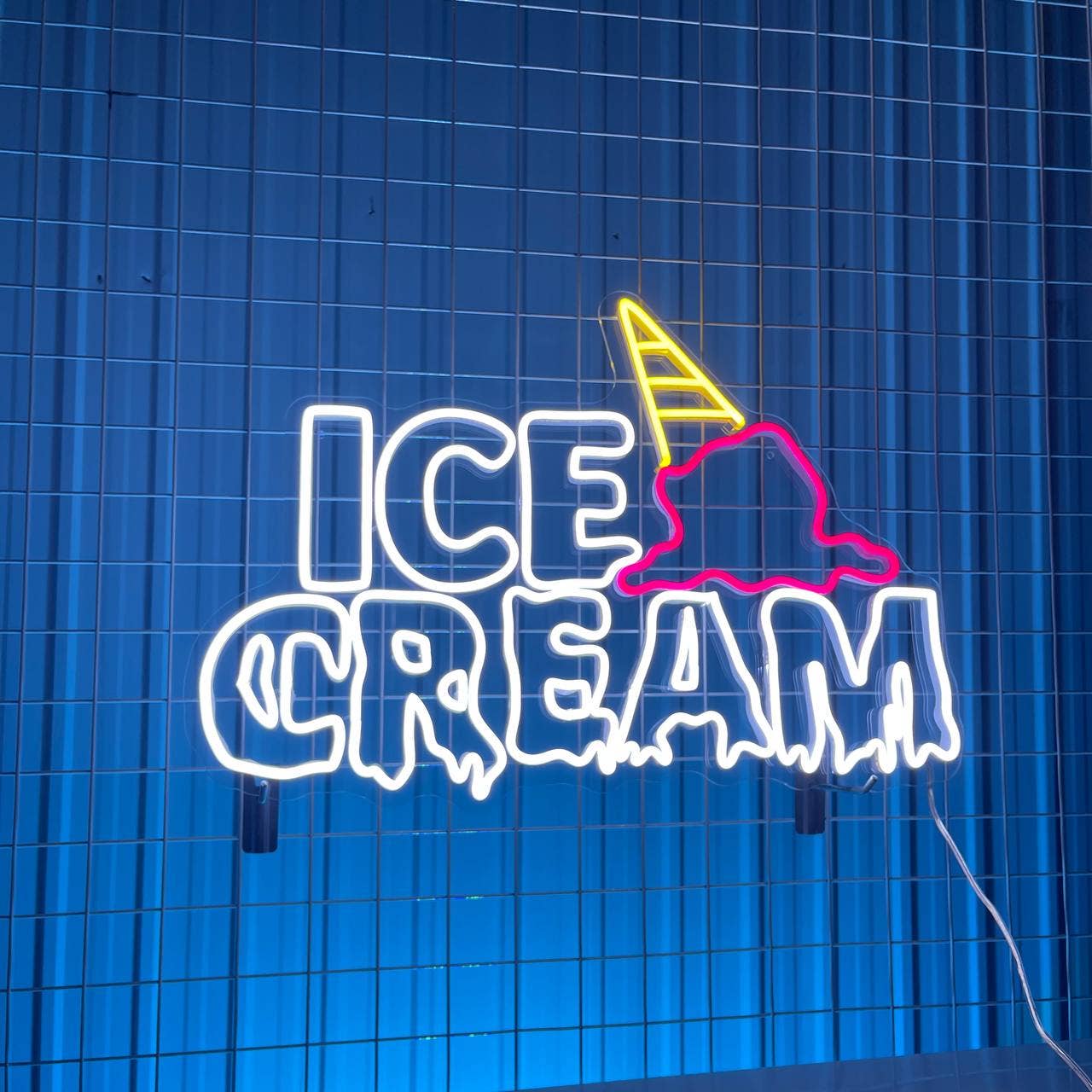 Ice Cream Neon Sign Ice Cream Parlor Decor hanging