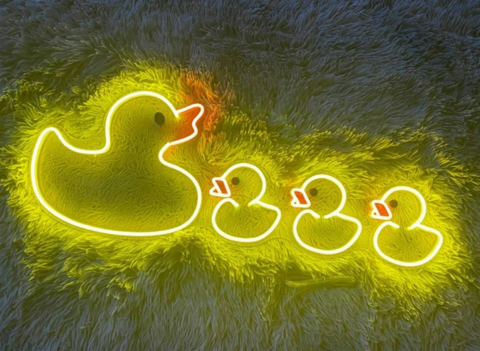 Duck Neon Signs Hanging Sign Wall Art