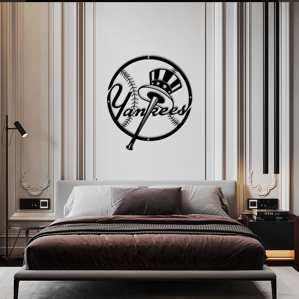 New York Yankees Baseball Metal Sign