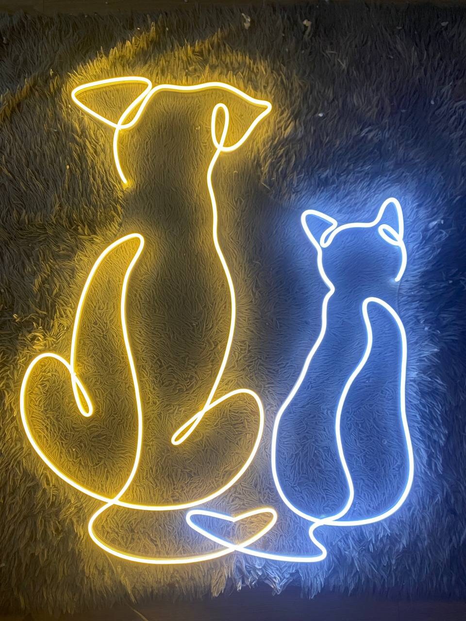 Dog and Cat Neon Signs Decor sign