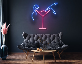 Cocktails Girl Neon Signs