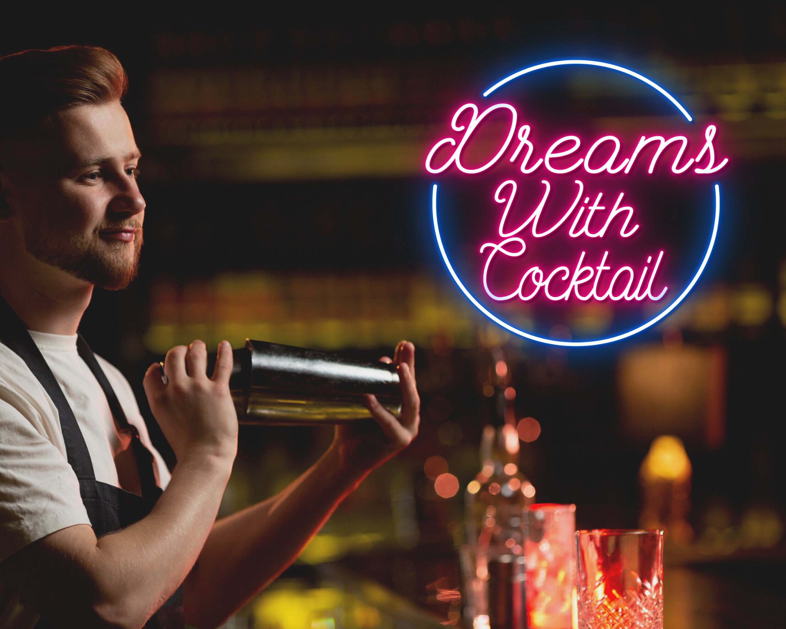 Dream with Cocktail Bar Pub Neon Signs