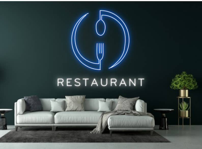 Restaurant Logo Neon Sign Decor for Restaurant